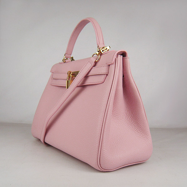 7A Replica Hermes Kelly 32cm Togo Leather Bag Pink 6108